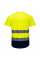 C395 Yellow/Navy Hi-Vis Contrast Mesh Insert T-Shirt S/S