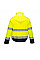 C464 Yellow/Navy Hi-Vis 2-in-1 Contrast Essential Lite Bomber Jacket