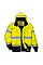 C465 Yellow/Black Hi-Vis 3-in-1 Contrast Bomber Jacket