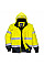 C465 Yellow/Navy Hi-Vis 3-in-1 Contrast Bomber Jacket