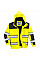 C466 Yellow/Black Hi-Vis 3-in-1 Contrast Winter Bomber Jacket