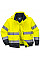 C468 Yellow Hi-Vis 2-in-1 Contrast Bomber Jacket