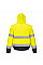 C468 Yellow Hi-Vis 2-in-1 Contrast Bomber Jacket