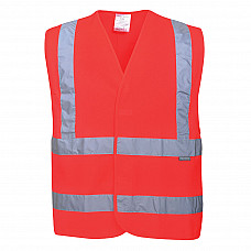 C470 Red Hi-Vis Band and Brace Vest