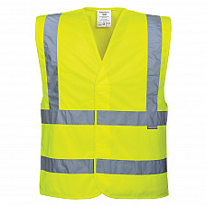 C470 Yellow Hi-Vis Band and Brace Vest