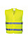 C474 Yellow Hi-Vis Two Band Vest