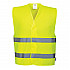 C474 Yellow Hi-Vis Two Band Vest