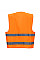 C475 Orange Hi-Vis Two Band Dual ID Holder Vest