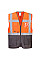 C476 Orange/Grey Warsaw Hi-Vis Contrast Executive Vest