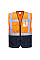 C476 Orange/Navy Warsaw Hi-Vis Contrast Executive Vest