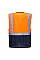 C476 Orange/Navy Warsaw Hi-Vis Contrast Executive Vest