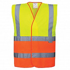 C481 Yellow/Orange Hi-Vis Band and Brace Contrast Vest