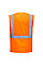 C496 Orange Madrid Hi-Vis Half Mesh Executive Vest