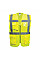 C496 Yellow Madrid Hi-Vis Half Mesh Executive Vest