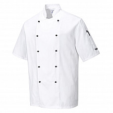 C734 White Kent Chefs Jacket S/S