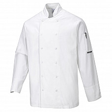 C773 White Dundee Chefs Jacket