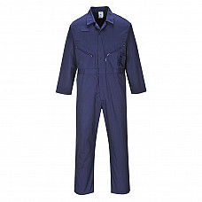 C813 Navy Tall Liverpool Zip Coverall