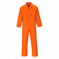 C813 Orange Liverpool Zip Coverall