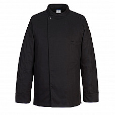 C835 Black Surrey Chefs Jacket L/S