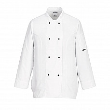 C837 White Rachel Women's Chefs Jacket L/S