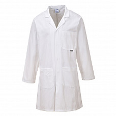 C851 White Standard Cotton Coat