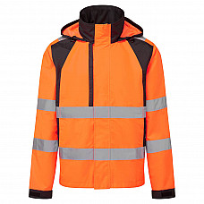 CD860 Orange/Black WX2 Eco Hi-Vis Rain Jacket