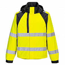 CD860 Yellow/Black WX2 Eco Hi-Vis Rain Jacket