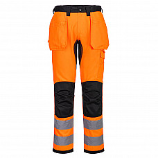 CD889 Orange/Black WX2 Eco Hi-Vis Holster Pocket Trousers