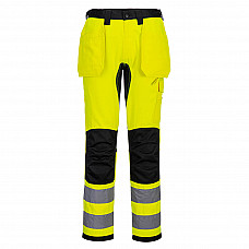 CD889 Yellow/Black WX2 Eco Hi-Vis Holster Pocket Trousers