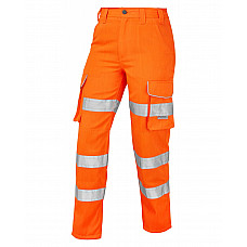 PENNYMOOR ISO 20471 Cl 2 Poly/Cotton Women's Cargo Trouser HV ORANGE