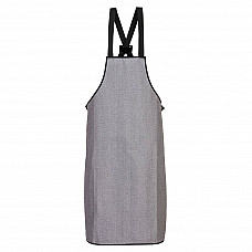 CR01 Grey Cut Resistant Bib Apron