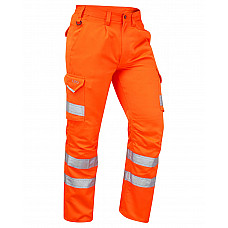 BIDEFORD ISO 20471 Cl 1 Poly/Cotton Cargo Trouser HV ORANGE