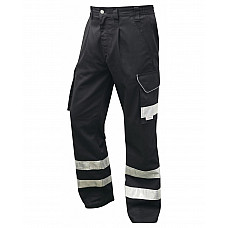 ILFRACOMBE Cargo Style Reflective Poly/Cotton Trouser BLACK