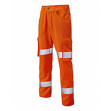 YELLAND ISO 20471 Cl 1 Lightweight Poly/Cotton Cargo Trouser HV ORANGE