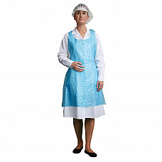 D300 Blue Disposable PE Bib Apron (2000pcs)