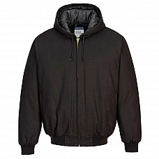 DC801 Black Duck Quilt Lined Hooded Jacket