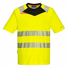 DX413 Yellow/Black DX4 Hi-Vis T-Shirt S/S