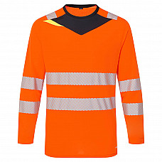 DX416 Orange/Black DX4 Hi-Vis T-Shirt L/S