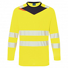 DX416 Yellow/Black DX4 Hi-Vis T-Shirt L/S