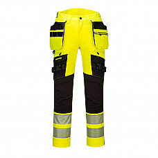 DX442 Yellow/Black DX4 Hi-Vis Detachable Holster Pocket Trousers