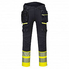 DX445 Yellow/Black DX4 Hi-Vis Detachable Holster Pocket Class 1 Trousers