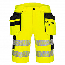 DX446 Yellow/Black DX4 Hi-Vis Holster Pocket Shorts