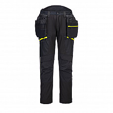 DX450 Black DX4 Detachable Holster Pocket Softshell Trousers