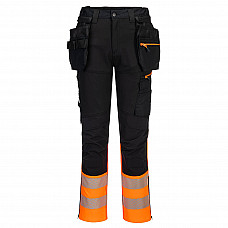 DX457 Orange/Black DX4 Hi-Vis Class 1 Craft Trousers