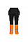 DX457 Orange/Black DX4 Hi-Vis Class 1 Craft Trousers