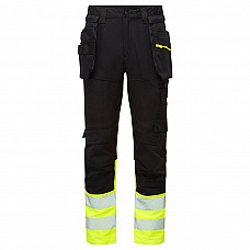 DX457 Yellow/Black DX4 Hi-Vis Class 1 Craft Trousers