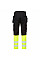 DX457 Yellow/Black DX4 Hi-Vis Class 1 Craft Trousers