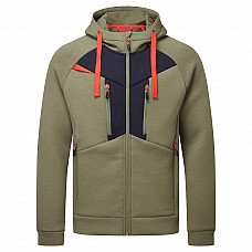 DX472 Moss Green DX4 Zipped Hoodie