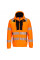 DX477 Orange/Black DX4 Hi-Vis Funnel Neck Zipped Sweatshirt