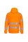 DX477 Orange/Black DX4 Hi-Vis Funnel Neck Zipped Sweatshirt